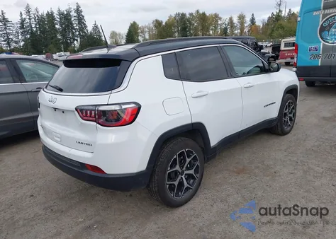 2025 Jeep Compass Limited 4X4 z USA, uszkodzony, nr VIN 3C4NJDCN6ST595346